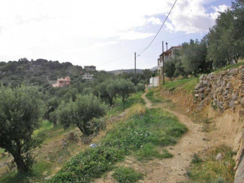 Agios Nikolaos Kreta, Agios Nikolaos: Ländliches Baugrundstück mit Panoramablick auf das Meer Grundstück kaufen